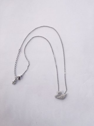 Collar Cisne Swarovski Plata