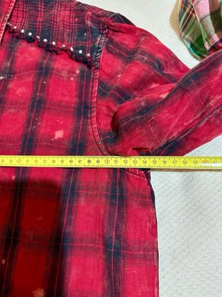 Camisa Desigual cuadros roja y negra