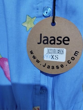 Vestido Jaase estampado azul y multicolor