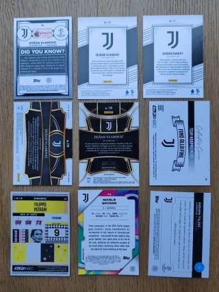 Lotto Carte Juventus Numerate e Rookie