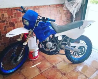 Derbi Senda Enduro Azul y Blanca 74CC