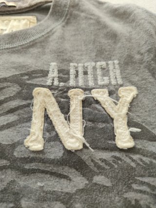 Camiseta Abercrombie & Fitch NY Gris