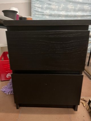 Cajoneras negras Ikea (2 unidades)