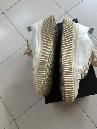 Scarpe uomo bianche beige n.44