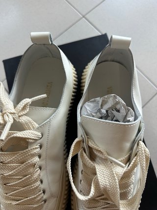 Scarpe uomo bianche beige n.44