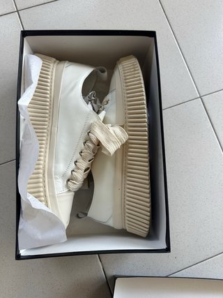 Scarpe uomo bianche beige n.44