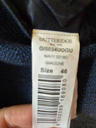 Giacca Gutteridge Jersey Cotone Blu