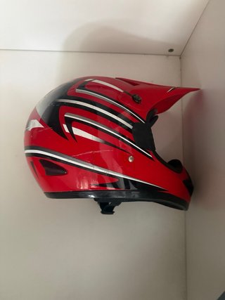 Casco Moto Enduro Rojo