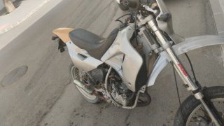 Supermotard Plata y Marrón
