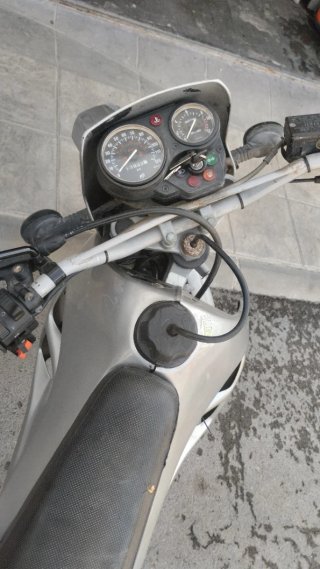Supermotard Plata y Marrón