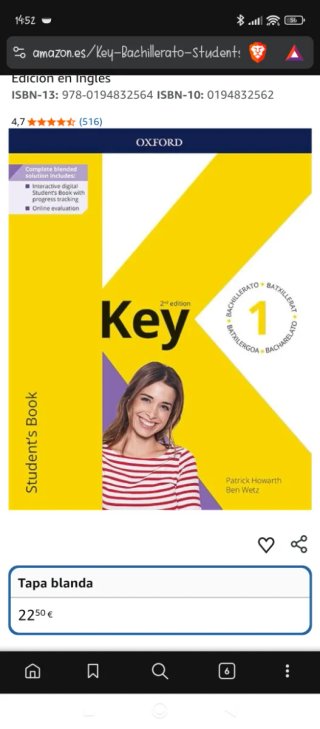 Key Bachillerato 2e 1 Student Book (Spain)