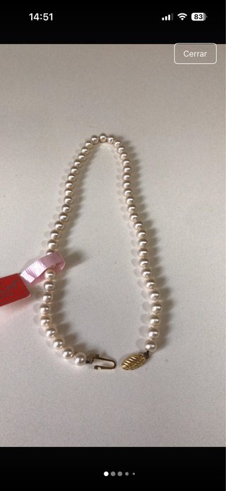 Collar de perlas auténticas