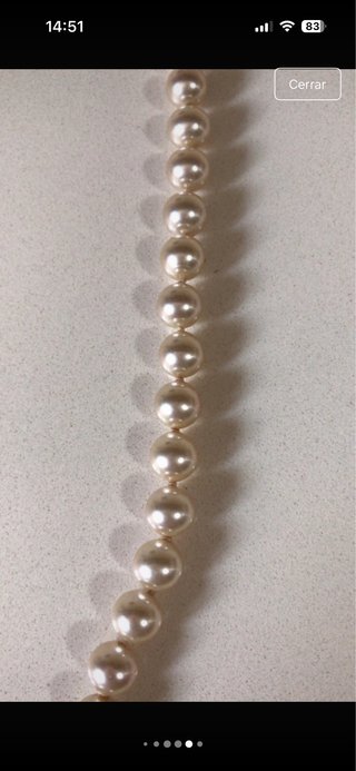 Collar de perlas auténticas