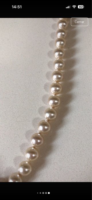 Collar de perlas auténticas