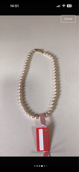 Collar de perlas auténticas