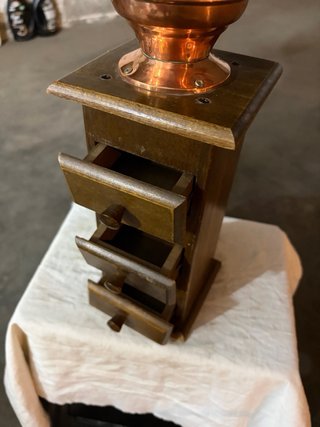 Macina Caffè Vintage Rame e Legno