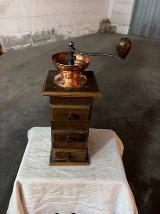Macina Caffè Vintage Rame e Legno