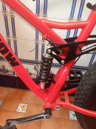 Bicicleta Fat Bike Montaña Roja 26