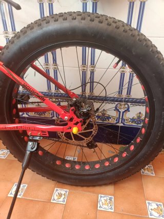 Bicicleta Fat Bike Montaña Roja 26