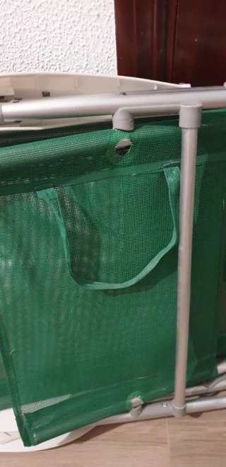 Silla de playa plegable verde