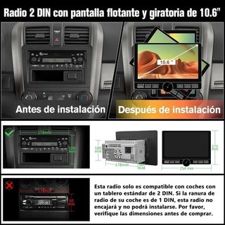 Radio Coche Android 2/32 Pantalla 10.6 NUEVA