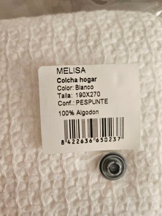 Colcha Cama 90 Bassols Algodón Jacquard