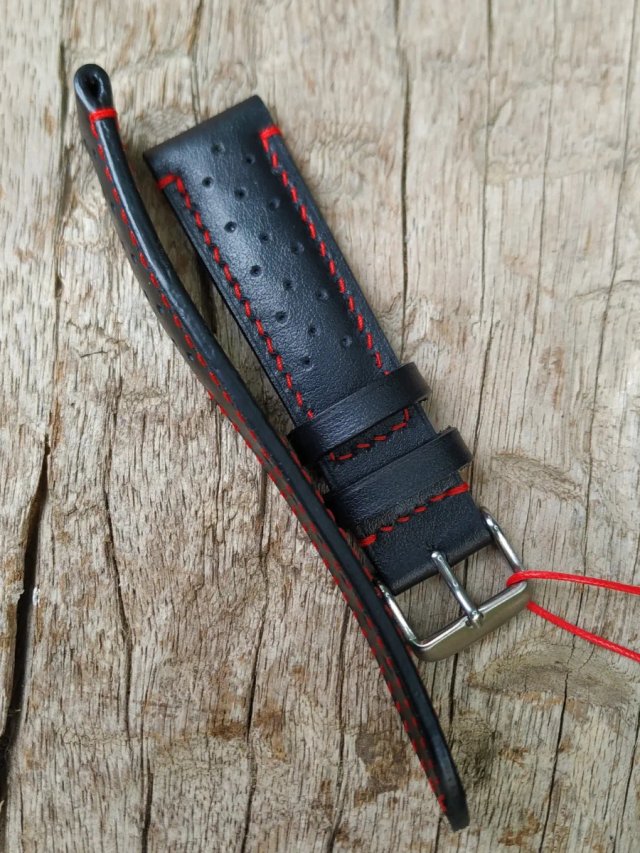 Correa para reloj de piel de vacuno. 20mm