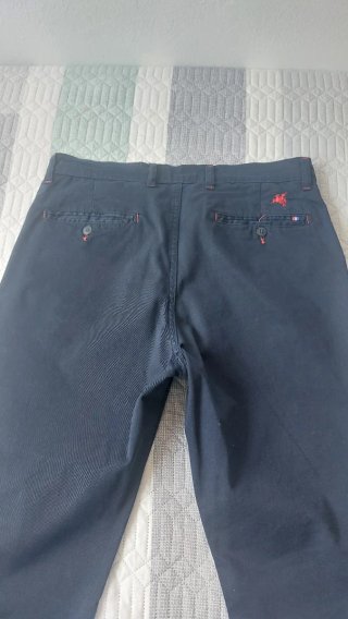 Pantalón chino hombre azul