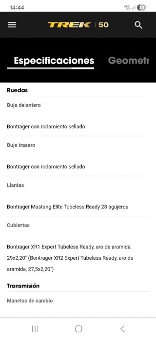 Bicicleta Trek Superfly 5