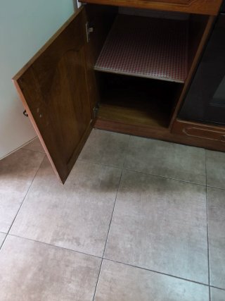 Mueble de cocina madera y metal, para desmontar