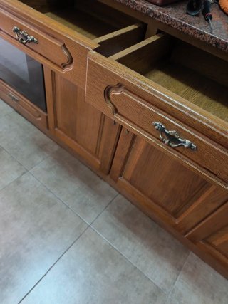 Mueble de cocina madera y metal, para desmontar