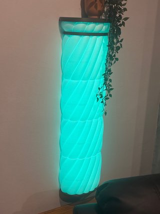 Lámpara de salón 3D Teal