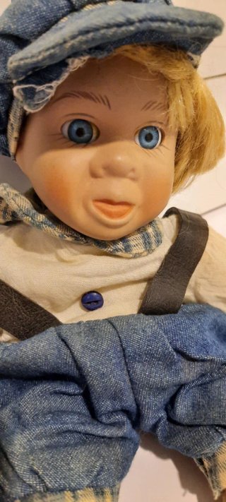 Bambola Porcellana Vintage Il Smorfioso