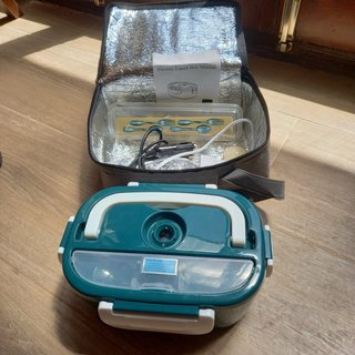Tupper Eléctrico Teal y Blanco