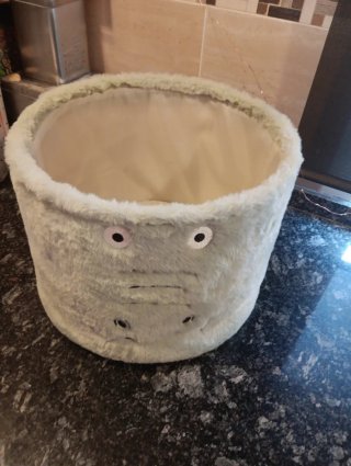 Cesta de almacenamiento infantil peluda