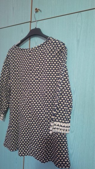 Blusa Almatrichi Cuore Nero Beige