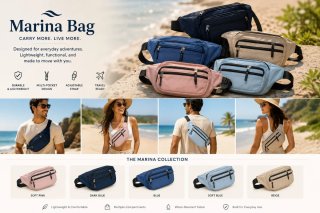 Riñonera Marina Bag Azul Marino