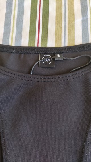 Minifalda OW Collection negra lazos Talla S