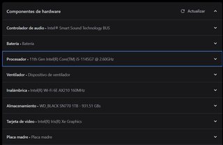 Placa Base Lenovo i5-1145G7 16GB