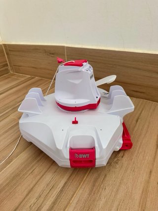 Robot Limpiafondos Piscina Blanco/Rosa