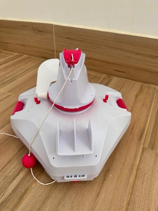 Robot Limpiafondos Piscina Blanco/Rosa