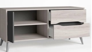 Mueble TV NUEVA blanca y gris