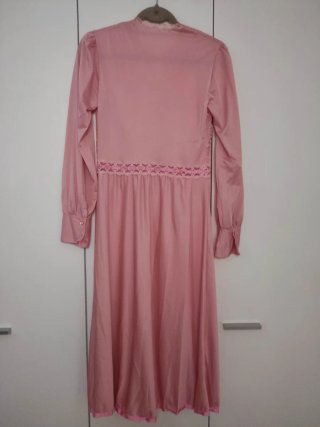 Camicia da notte lunga leggera rosa TG 46