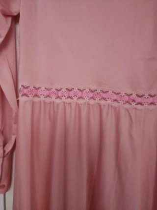 Camicia da notte lunga leggera rosa TG 46