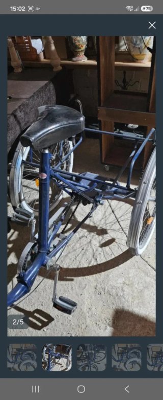 Triciclo Vintage Tres Ruedas Azul