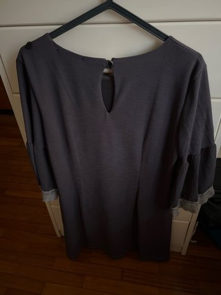 Vestido de inverno cinzento