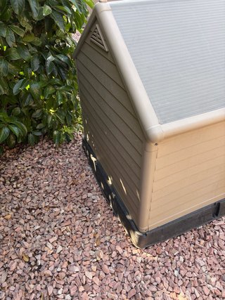 Caseta para Perro Grande Curver Beige 95x99x99