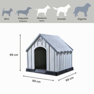 Caseta para Perro Grande Curver Beige 95x99x99
