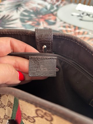 Bolso vintage Gucci marrón multicolor No original)
