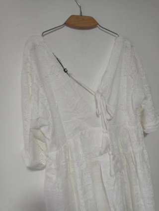 Mini abito pizzo bianco Molly Bracken S
